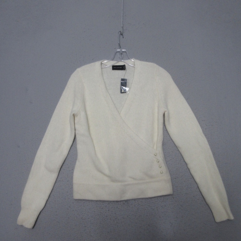 Vintage Y2K Limited Sweater Angora Lambswool Faux Wrap Japan Luxury Coquette NWT